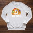 Booooks Ghost T Shirt Boo Read Books Library Raglan Sleeve Sweatshirt Heather Mustard