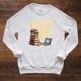 Born To Read Forced To Work Book Fair Vibes Book Lover Raglan Sleeve Sweatshirt Heather Mustard