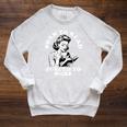 Born To Read Forced To Work Bookworm Librarian Retro Bookish Raglan Sleeve Sweatshirt Heather Mustard
