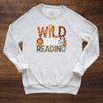 Boys Animal Print Clothes Wild About Reading Cheetah Book Raglan Sleeve Sweatshirt Heather Mustard Boys Animal Print Clothes Wild About Reading Cheetah Book Raglan Sleeve Sweatshirt Heather Mustard