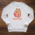 CapyFun Books Are The Only Treasure I Need Capybara Kids Raglan Sleeve Sweatshirt Heather Mustard