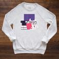 Cat Book Reading Raglan Sleeve Sweatshirt Heather Mustard