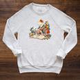 Cat Reading A Book In Traditional Japanese Clothing Kimono Raglan Sleeve Sweatshirt Heather Mustard Cat Reading A Book In Traditional Japanese Clothing Kimono Raglan Sleeve Sweatshirt Heather Mustard