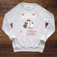 Cat Simply Distracted By Cats And Books Raglan Sleeve Sweatshirt Heather Mustard