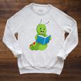 Caterpillar Book Raglan Sleeve Sweatshirt Heather Mustard