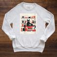 Cats Music Books Lover Essentials Red Retro Silkscreen Raglan Sleeve Sweatshirt Heather Mustard Cats Music Books Lover Essentials Red Retro Silkscreen Raglan Sleeve Sweatshirt Heather Mustard