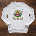 Chapter 11th Birthday Bookworm 11 Years Old For Book Loves Raglan Sleeve Sweatshirt Heather Mustard
