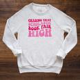 Chasing That Scholastic Book Fair High Raglan Sleeve Sweatshirt Heather Mustard