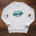Chelsea Comic Book Style Splash Raglan Sleeve Sweatshirt Heather Mustard