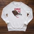 Christian Quote Holy Bible Crack This Book Not Drugs Raglan Sleeve Sweatshirt Heather Mustard
