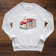 Christmas Book Lovers Naughty Or Nice Raglan Sleeve Sweatshirt Heather Mustard
