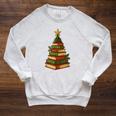 Christmas Book Tree Bookshelf Holiday For Readers Librarians Raglan Sleeve Sweatshirt Heather Mustard Christmas Book Tree Bookshelf Holiday For Readers Librarians Raglan Sleeve Sweatshirt Heather Mustard