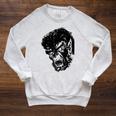 Classic Monster Horror Comic Book Horror Movie Werewolf Raglan Sleeve Sweatshirt Heather Mustard
