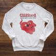 Clifford The Big Red Dog Clifford And Emily Book Cover Premium Tri-Blend Raglan Sleeve Sweatshirt Heather Mustard Clifford The Big Red Dog Clifford And Emily Book Cover Premium Tri-Blend Raglan Sleeve Sweatshirt Heather Mustard