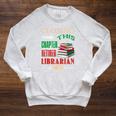 Closing This Chapter Retired Librarian 2022 Retirement Book Raglan Sleeve Sweatshirt Heather Mustard