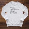 Coffee Wildflowers Wine & Books Raglan Sleeve Sweatshirt Heather Mustard Coffee Wildflowers Wine & Books Raglan Sleeve Sweatshirt Heather Mustard