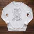 Coloring Book Style Blank Happy Thanksgiving Turkey Day Raglan Sleeve Sweatshirt Heather Mustard Coloring Book Style Blank Happy Thanksgiving Turkey Day Raglan Sleeve Sweatshirt Heather Mustard