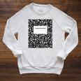 Composition Book Notebook School Class Premium Tri-Blend T-Shirt Raglan Sleeve Sweatshirt Heather Mustard