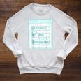 Computer Geek Peace Love Reading Cool Book Lover Bookworm Raglan Sleeve Sweatshirt Heather Mustard