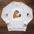 Cool Tiger Reading Book Wild About Reading Kids Books Reader Raglan Sleeve Sweatshirt Heather Mustard Cool Tiger Reading Book Wild About Reading Kids Books Reader Raglan Sleeve Sweatshirt Heather Mustard
