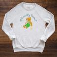 Corduroy Where's My Button Teddy Bear Retro Children's Book Raglan Sleeve Sweatshirt Heather Mustard