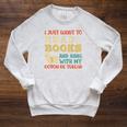 Coton De Tulear Mama Ich Will Nur Lesen Books Hanging Dog Raglan Sleeve Sweatshirt Heather Mustard