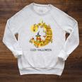 Cozy Halloween Coloring Book Adult Coloring Raglan Sleeve Sweatshirt Heather Mustard