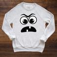 Creepy Face Carrot Halloween Book Character Costume Raglan Sleeve Sweatshirt Heather Mustard Creepy Face Carrot Halloween Book Character Costume Raglan Sleeve Sweatshirt Heather Mustard