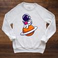 Cute Astronaut Read A Book Raglan Sleeve Sweatshirt Heather Mustard Cute Astronaut Read A Book Raglan Sleeve Sweatshirt Heather Mustard
