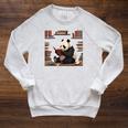 Cute Bear Is Reading a Book Reading Panda Bear Raglan Sleeve Sweatshirt Heather Mustard