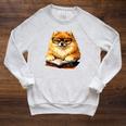 Cute Dog Pomeranian Reading Book Premium Tri-Blend Raglan Sleeve Sweatshirt Heather Mustard Cute Dog Pomeranian Reading Book Premium Tri-Blend Raglan Sleeve Sweatshirt Heather Mustard