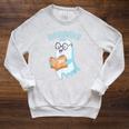 Cute Ghost Book Reading Halloween Teacher Top Men Women Kids Raglan Sleeve Sweatshirt Heather Mustard