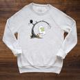 Cute Ghost Costume Reading Book Halloween Raglan Sleeve Sweatshirt Heather Mustard
