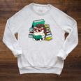 Cute Hedgehog Reading A Book Nerd Readers Raglan Sleeve Sweatshirt Heather Mustard Cute Hedgehog Reading A Book Nerd Readers Raglan Sleeve Sweatshirt Heather Mustard
