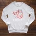 Cute Kawaii Readsolotl Axolotl Reading Book Pun Raglan Sleeve Sweatshirt Heather Mustard