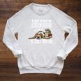 Cute Kids Read Books & Pet My Basset Hound Dog Lover Raglan Sleeve Sweatshirt Heather Mustard