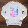 Cute Mermaid Librarian Teacher Dive Into A Good Book Reading Raglan Sleeve Sweatshirt Heather Mustard