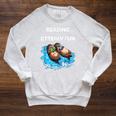 Cute Otter Reading Book Two Otter Reading Is Otterly Fun Raglan Sleeve Sweatshirt Heather Mustard Cute Otter Reading Book Two Otter Reading Is Otterly Fun Raglan Sleeve Sweatshirt Heather Mustard