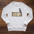 Dark Academia Aesthetic Raven Crow Soft Grunge Books Raglan Sleeve Sweatshirt Heather Mustard