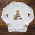 Dark Academia Vintage Owl On Books With Candle Library Raglan Sleeve Sweatshirt Heather Mustard Dark Academia Vintage Owl On Books With Candle Library Raglan Sleeve Sweatshirt Heather Mustard