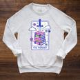 Dark Romance Reader Retro 90s Style Bookish Spicy Book Lover Raglan Sleeve Sweatshirt Heather Mustard