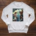 David And Goliath Bible Book Of Samuel King David Comic Raglan Sleeve Sweatshirt Heather Mustard David And Goliath Bible Book Of Samuel King David Comic Raglan Sleeve Sweatshirt Heather Mustard