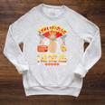 DCC Uzi Jesus I Am The Way Character Stats RPG Books Raglan Sleeve Sweatshirt Heather Mustard DCC Uzi Jesus I Am The Way Character Stats RPG Books Raglan Sleeve Sweatshirt Heather Mustard
