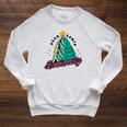 Dear Santa Books Only Christmas Book Tree Raglan Sleeve Sweatshirt Heather Mustard