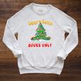 Dear Santa Books Only Christmas Tree Book Lovers Librarian Raglan Sleeve Sweatshirt Heather Mustard