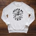 Death By TBR To Be Read Skeleton Reading Book Bookish Raglan Sleeve Sweatshirt Heather Mustard Death By TBR To Be Read Skeleton Reading Book Bookish Raglan Sleeve Sweatshirt Heather Mustard