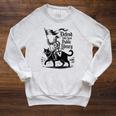 Defend Your Local Public Library Cat Knight Book Lover Raglan Sleeve Sweatshirt Heather Mustard