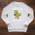 Dinosaur Book Lover T Rex Sad Arms Too Short To Reader Premium Tri-Blend Raglan Sleeve Sweatshirt Heather Mustard