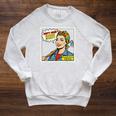 Dirty Hoes Garden Society Comic Book Style Women Raglan Sleeve Sweatshirt Heather Mustard