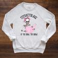 Dirty Romance Skeleton Reading Smut Smutty Book STFUATTDLAGG Comfort Colors Crop Top Raglan Sleeve Sweatshirt Heather Mustard